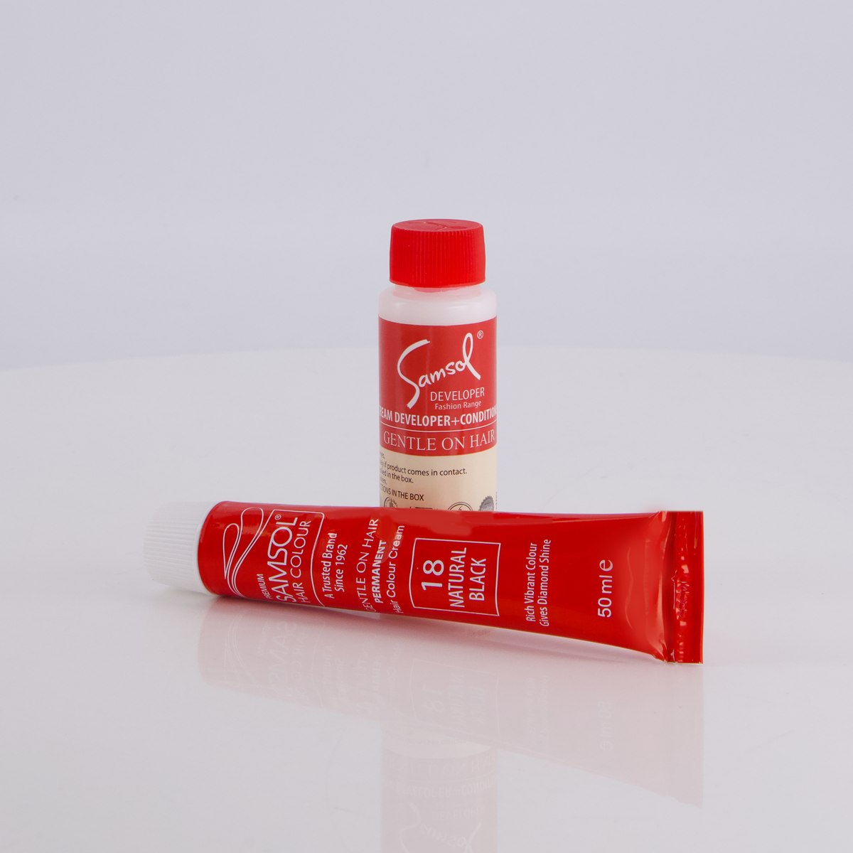 Samsol Hair Colour - 18 Natural Black - Non Metallic Dye