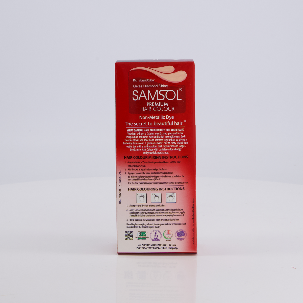 Samsol Hair Colour - 8 Burgundy - Non Metallic Dye