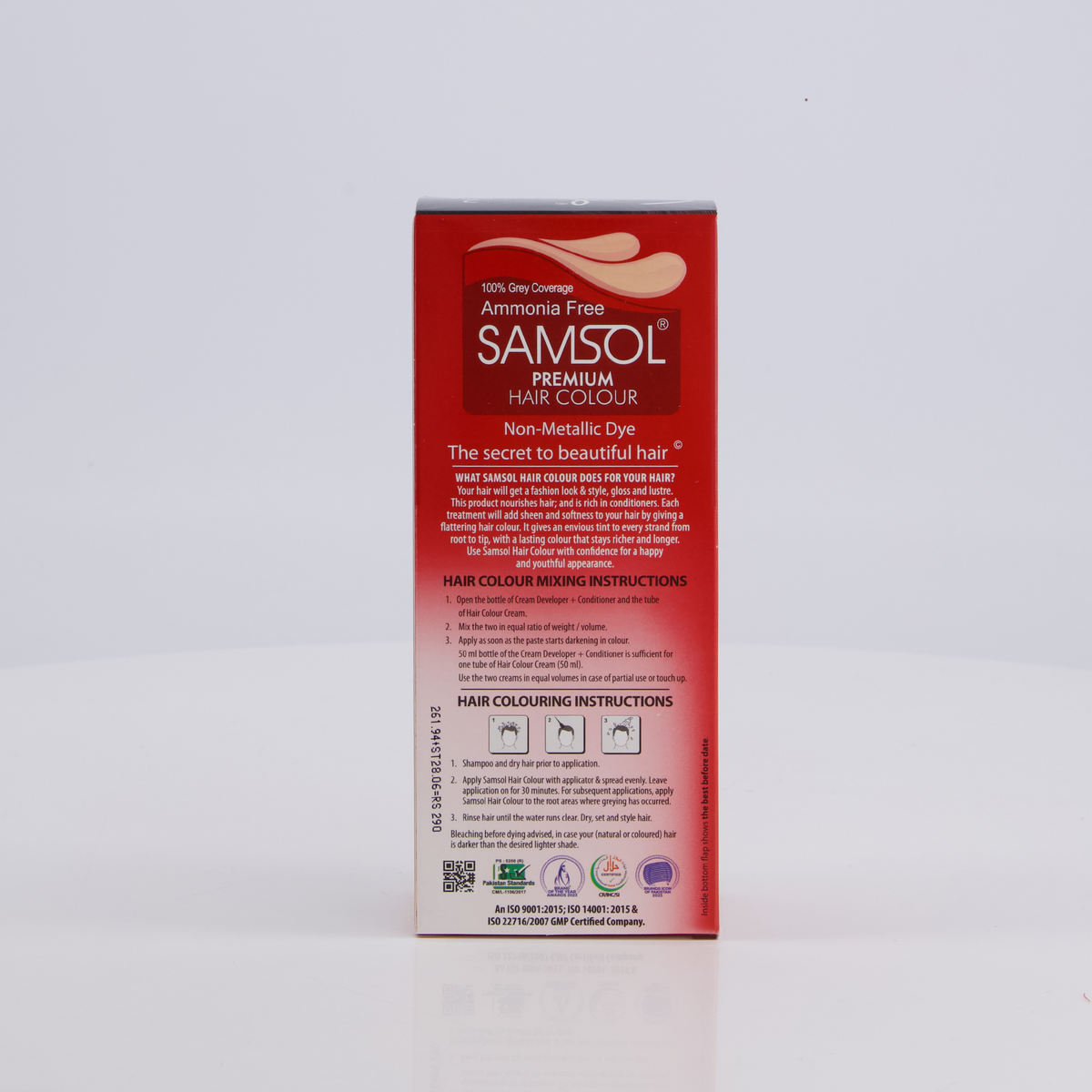 Samsol Hair Colour - 2 Dark Brown - Non Metallic Dye