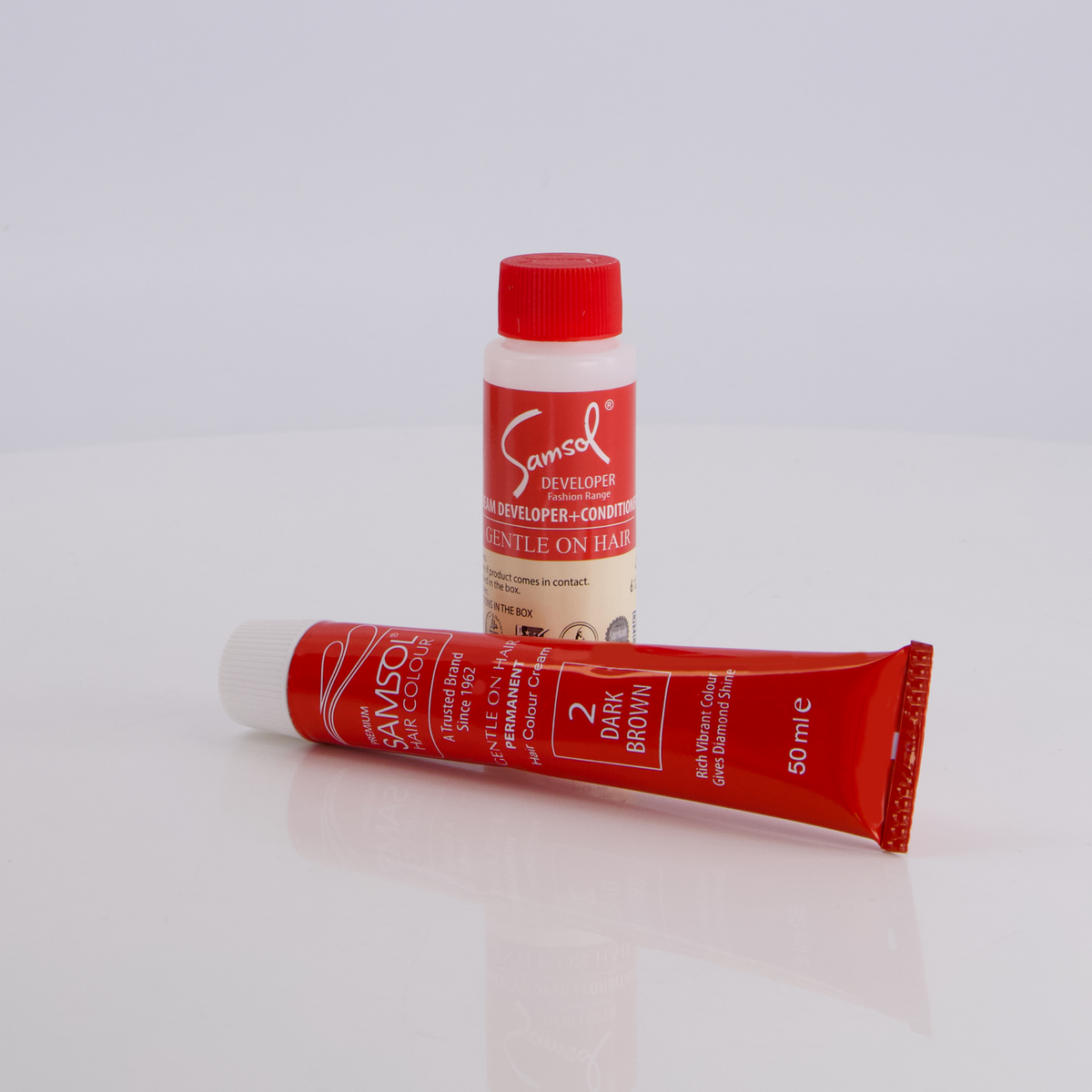 Samsol Hair Colour - 2 Dark Brown - Non Metallic Dye