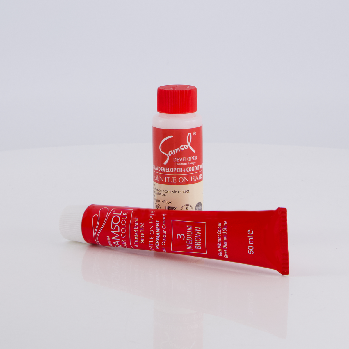 Samsol Hair Colour - 3 Medium Brown - Non Metallic Dye