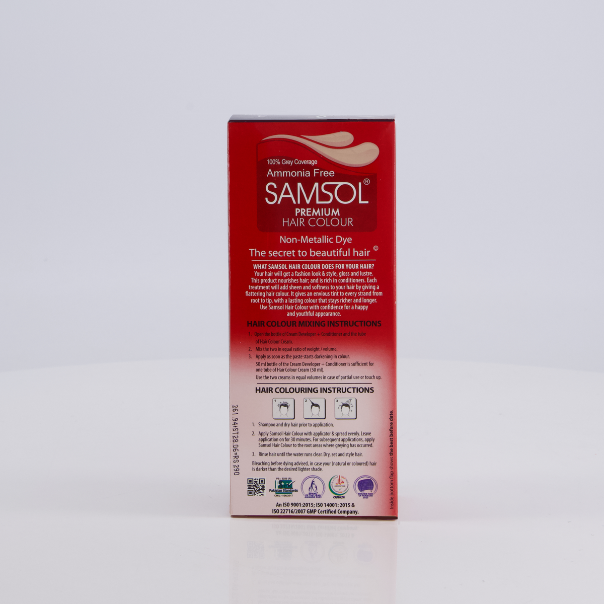 Samsol Hair Colour - 3 Medium Brown - Non Metallic Dye