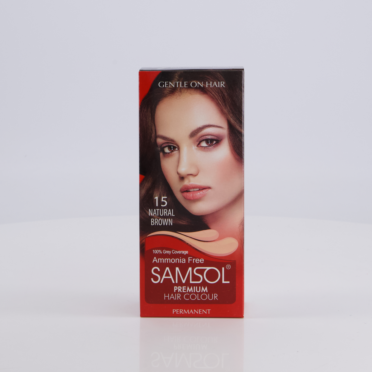 Samsol Hair Colour - 15 Natural Brown - Non Metallic Dye