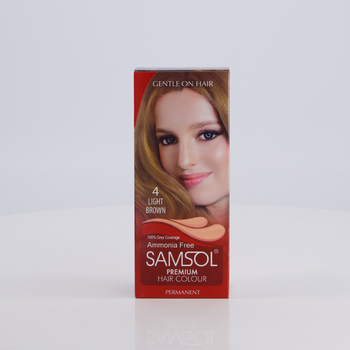 Samsol Hair Colour - 4 Light Brown - Non Metallic Dye