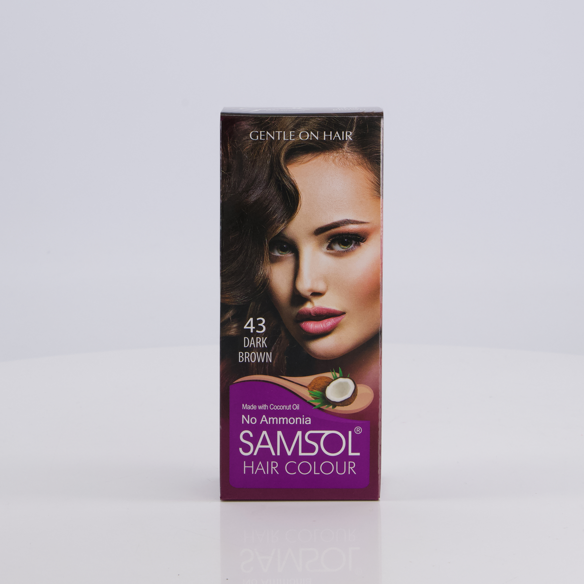 Samsol Hair Colour - 43 Dark Brown - Non Metallic Dye