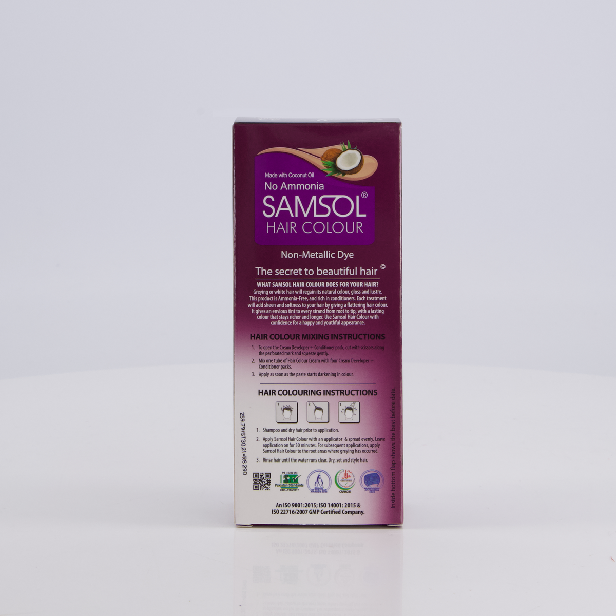 Samsol Hair Colour - 43 Dark Brown - Non Metallic Dye