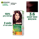 Garnier Color Naturals - 3.6 Deep Red Brown Garnier Color Natural  
