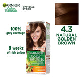 Garnier Color Naturals - 4.3 Natural Golden Brown Garnier Color Natural  