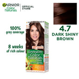 Garnier Color Naturals - 4.7 Dark Shiny Brown Garnier Color Natural  