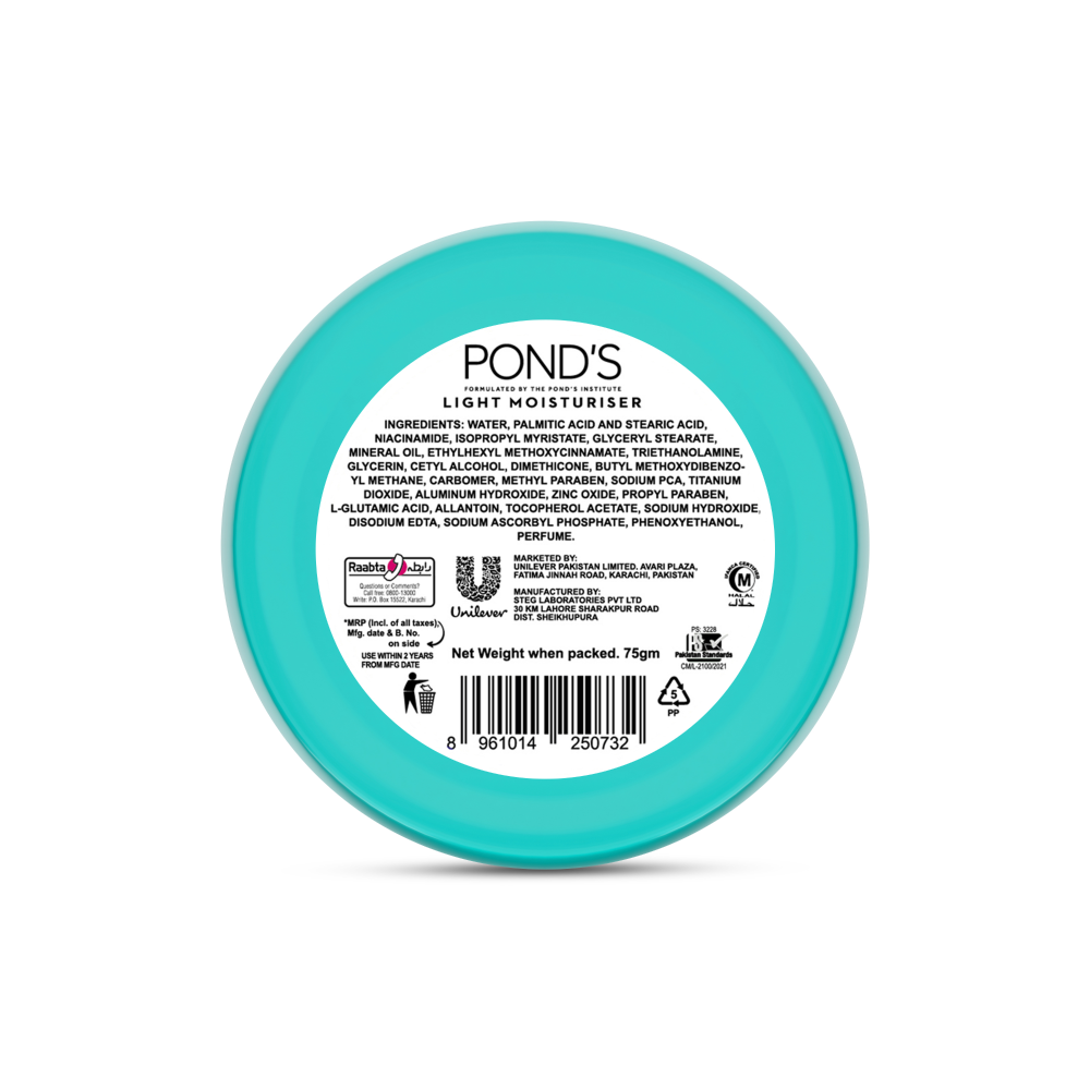 POND'S - LIGHT MOISTURISER CREAM - 75ML
