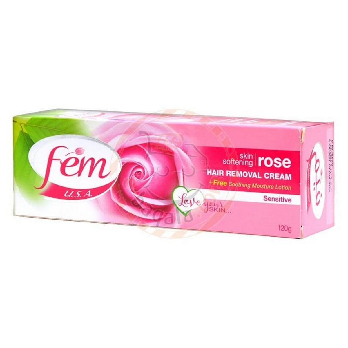 FEM HAIR REMOVAL CREAM ROSE SKIN SOFTENING 120 GM