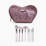 Ruby Face Makeup Brush Set With Pouch AX08 - Pack Of 8 Ruby Face  