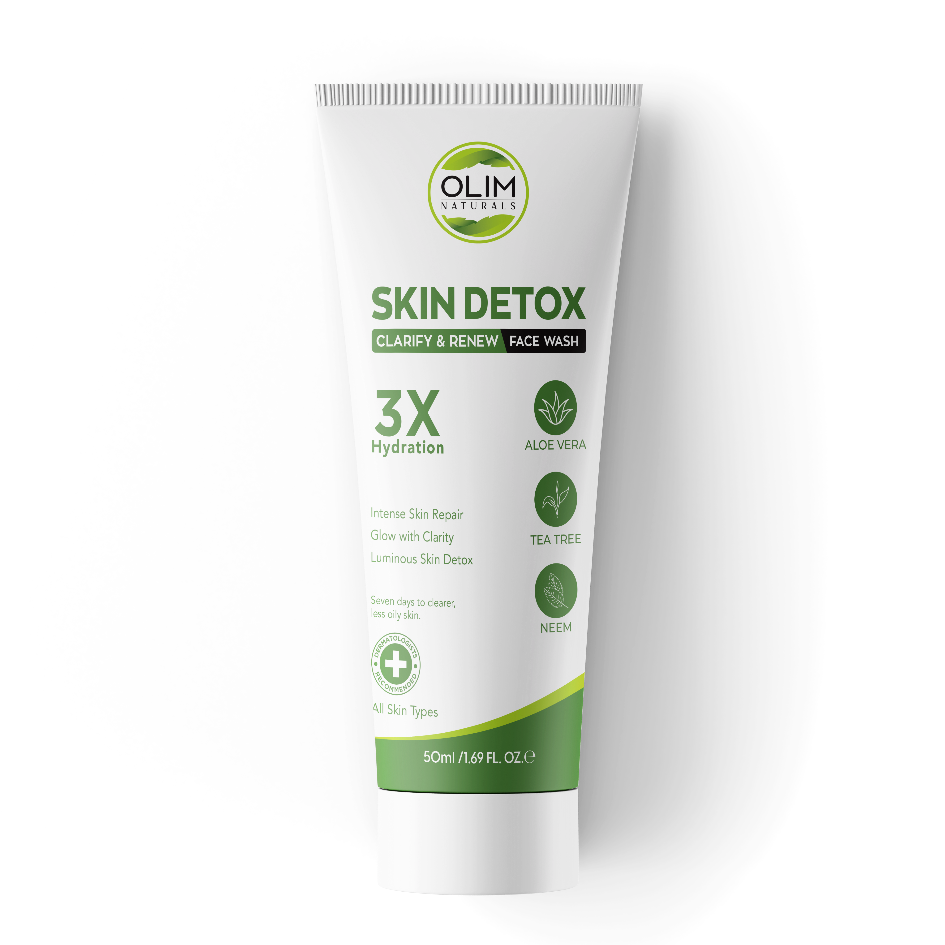 Skin Detox Neem, Tea Tree & Aloe Vera Facewash – Oil Control & Clear Pores