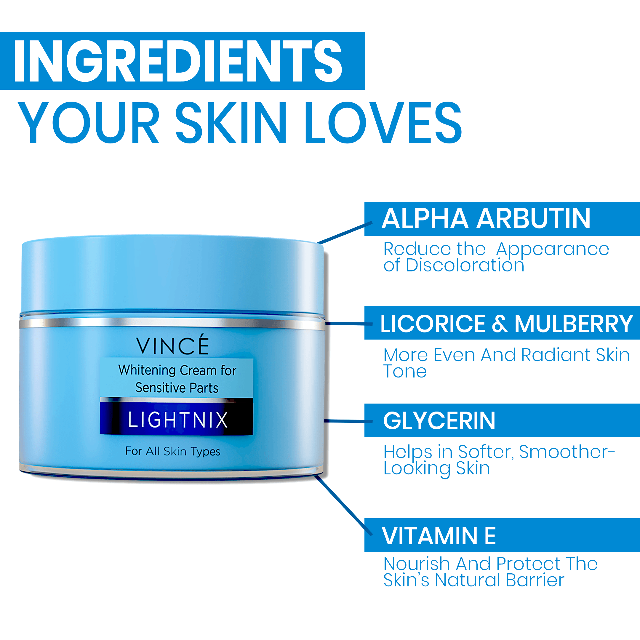 Whitening Cream For Sensitive Parts