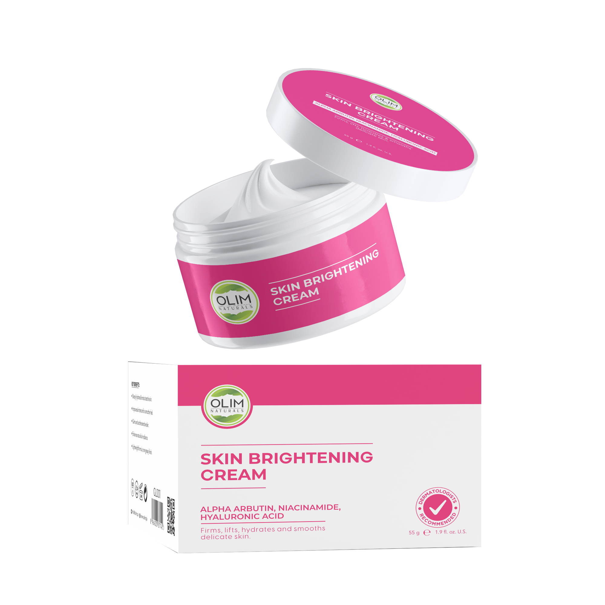 Skin Brightening Cream – Niacinamide + Alpha Arbutin for Even Tone