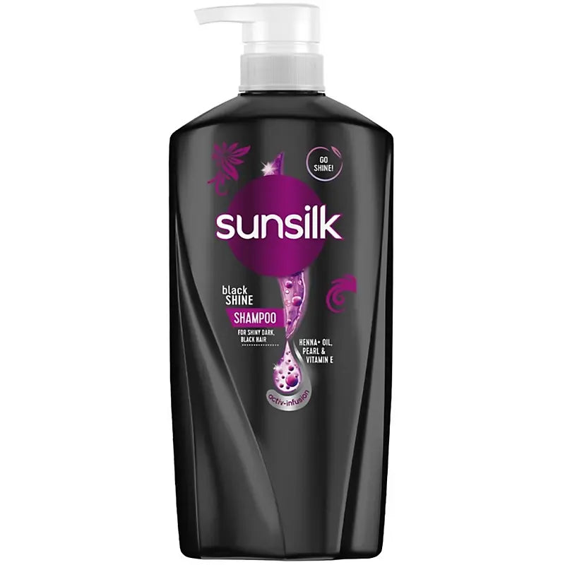 Sunsilk Black Shine Shampoo (Pump)  625ml (Impoted)