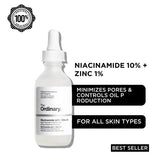 The Ordinary Niacinamide 10% + Zinc 1% Serum 30ml The Ordinary  
