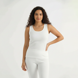 Belleza Lingerie Thermal Sleeve Less Shirt - White Belleza Lingerie  