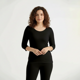 Belleza Lingerie Thermal Sleeve Shirt - Black Belleza Lingerie  