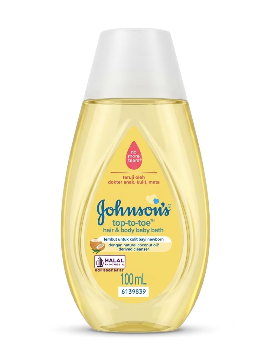 Johnsons Baby top-to-toe hair and body baby bath, 100ml