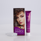 Samsol Hair Colour - 42 Natural Brown - Non Metallic Dye