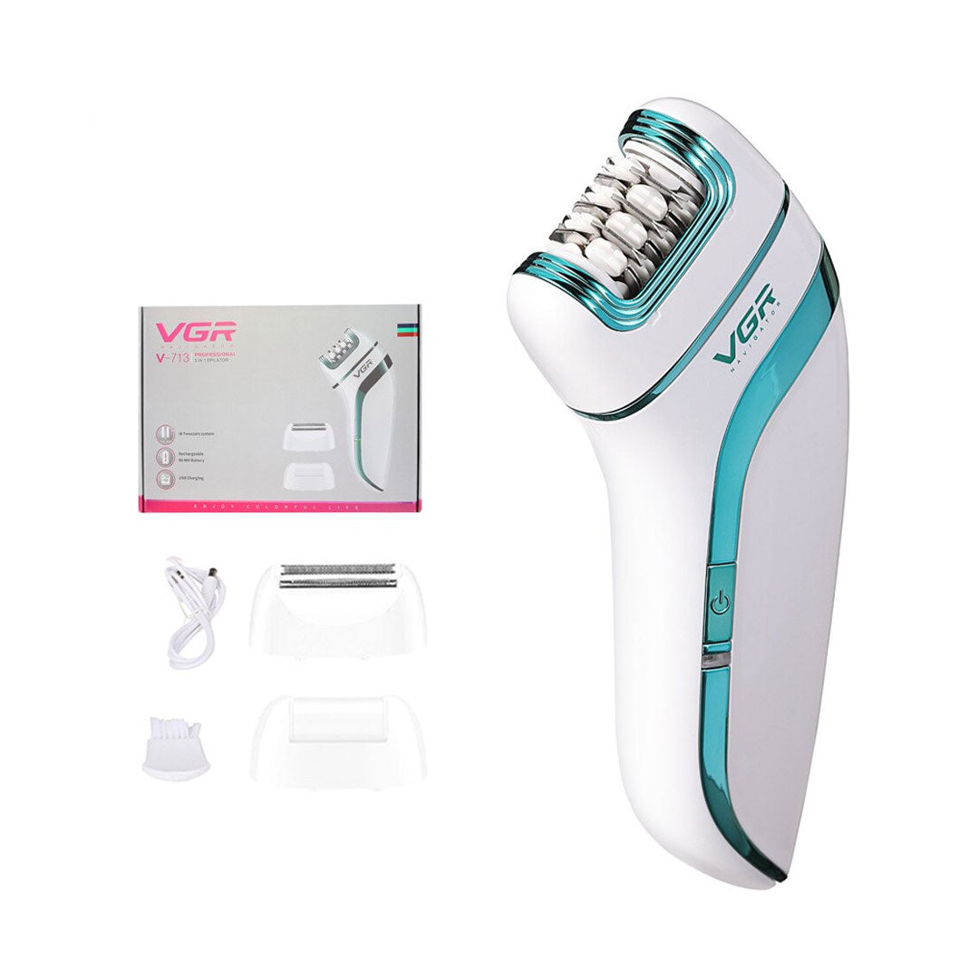 VGR V-713 3 in 1 Triple Charging Waterproof Epilator