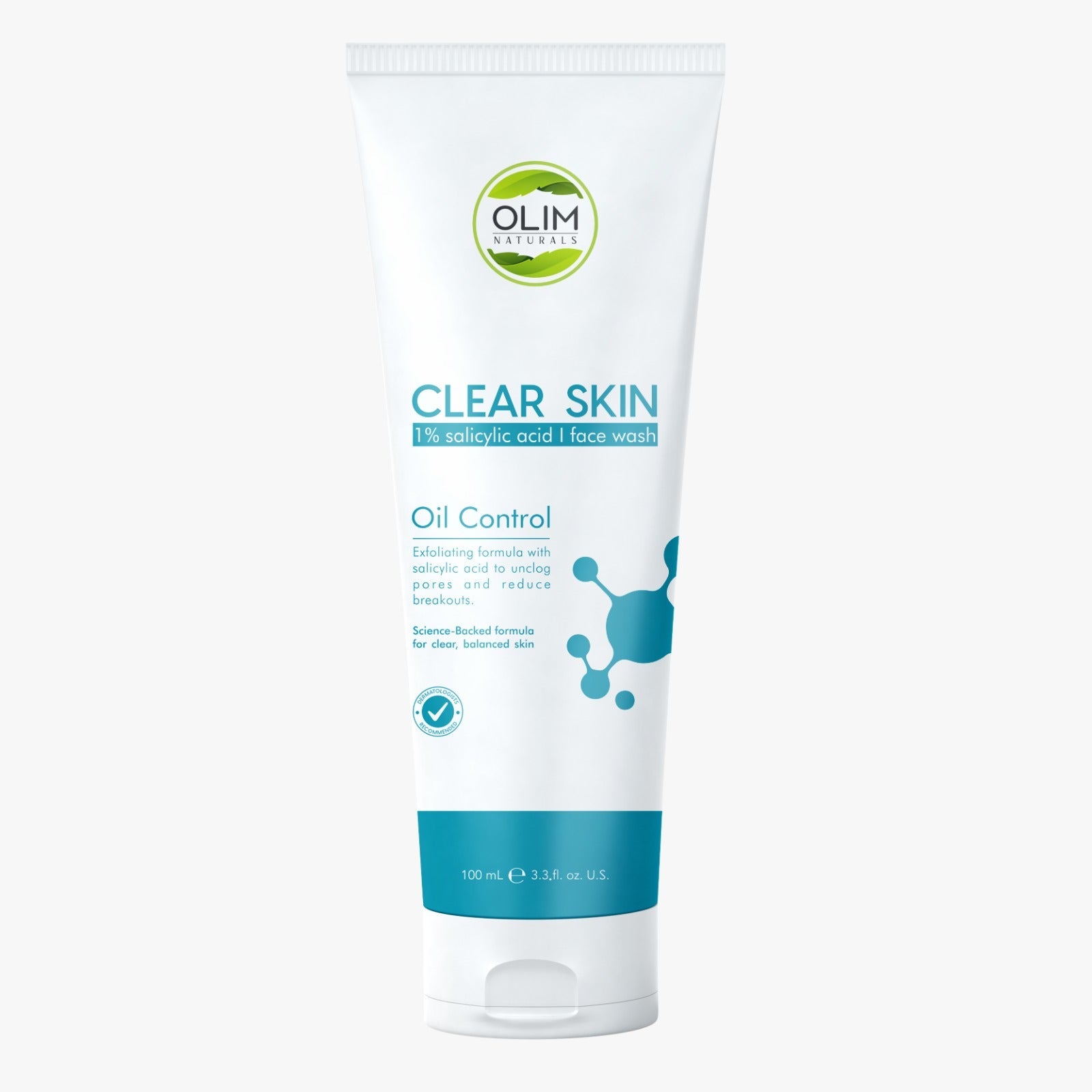Olim 1% Salicylic Acid Face Wash | Anti-Acne & Deep Pore Cleanser