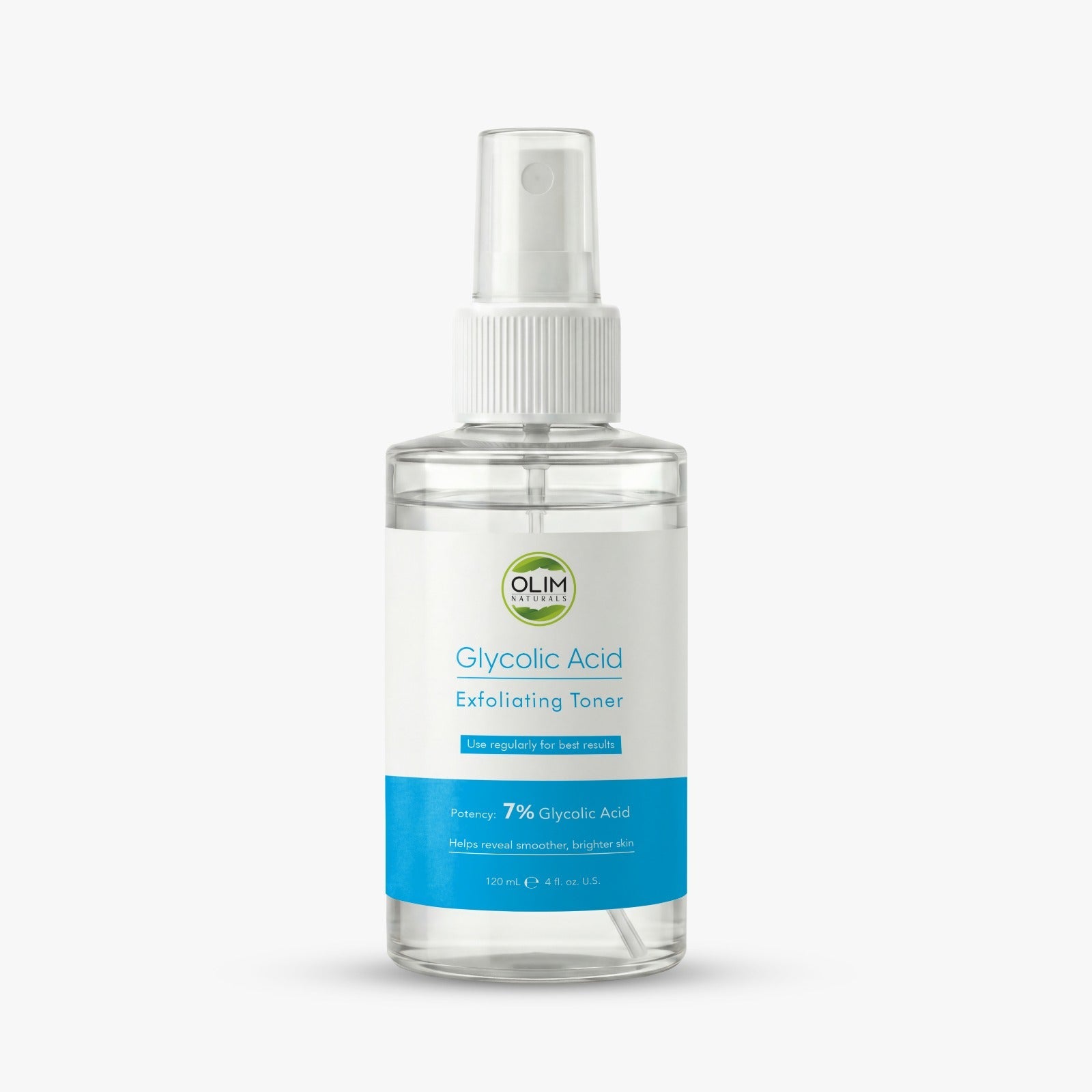 Glycolic Acid 7% Toner | Olim Naturals Exfoliating Toner for Smooth, Bright Skin