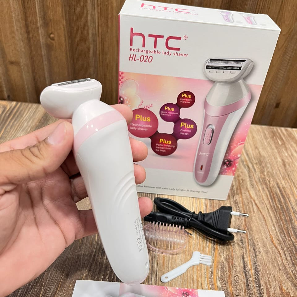 HTC Rechargeable Electric Epilator and Lady Shaver for Women (HL-020)