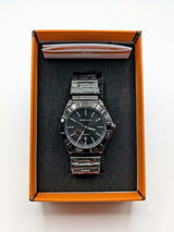 PORTIVE MEN'S Watch M-3022-G Round Dial Stainless Steel Chain Watch With Date