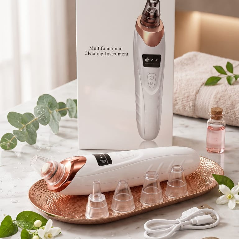 5-in-1 Blackhead Removal Machine Rechargeable Pore Vacuum Cleaner & Acne Remover