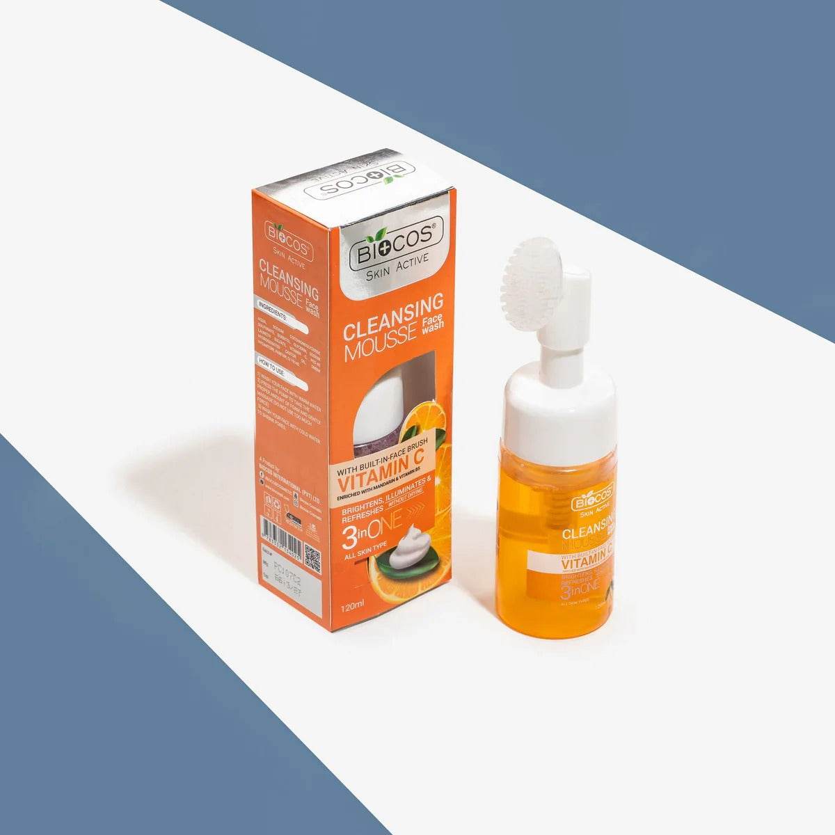 Biocos Cleansing Mousse Face Wash Vitamin C 120ml