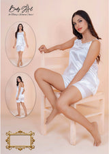 Body Girl Comfortable White Sexy Sleep Skirt For Girls & Women Free Size body girl  