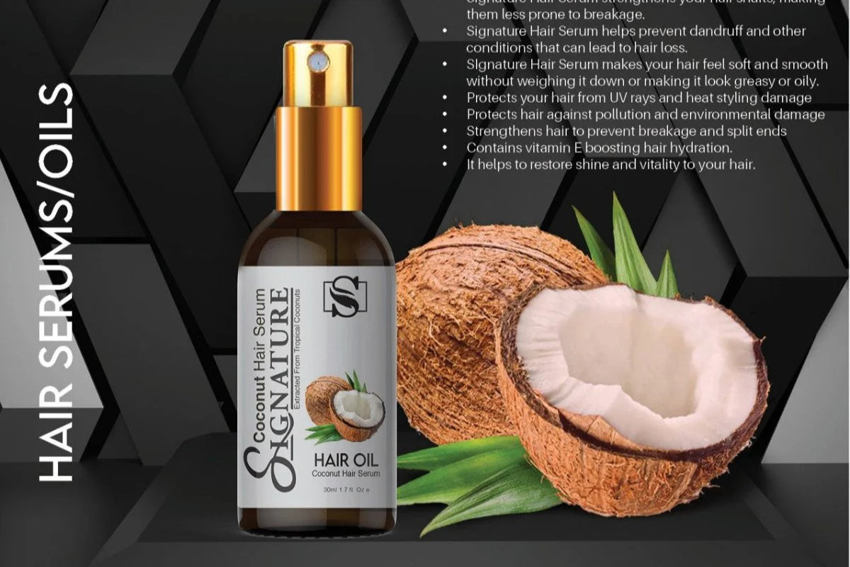 Signature Coconut Hair Serum 50ml – Shine & Nourishment for Dry Hair
