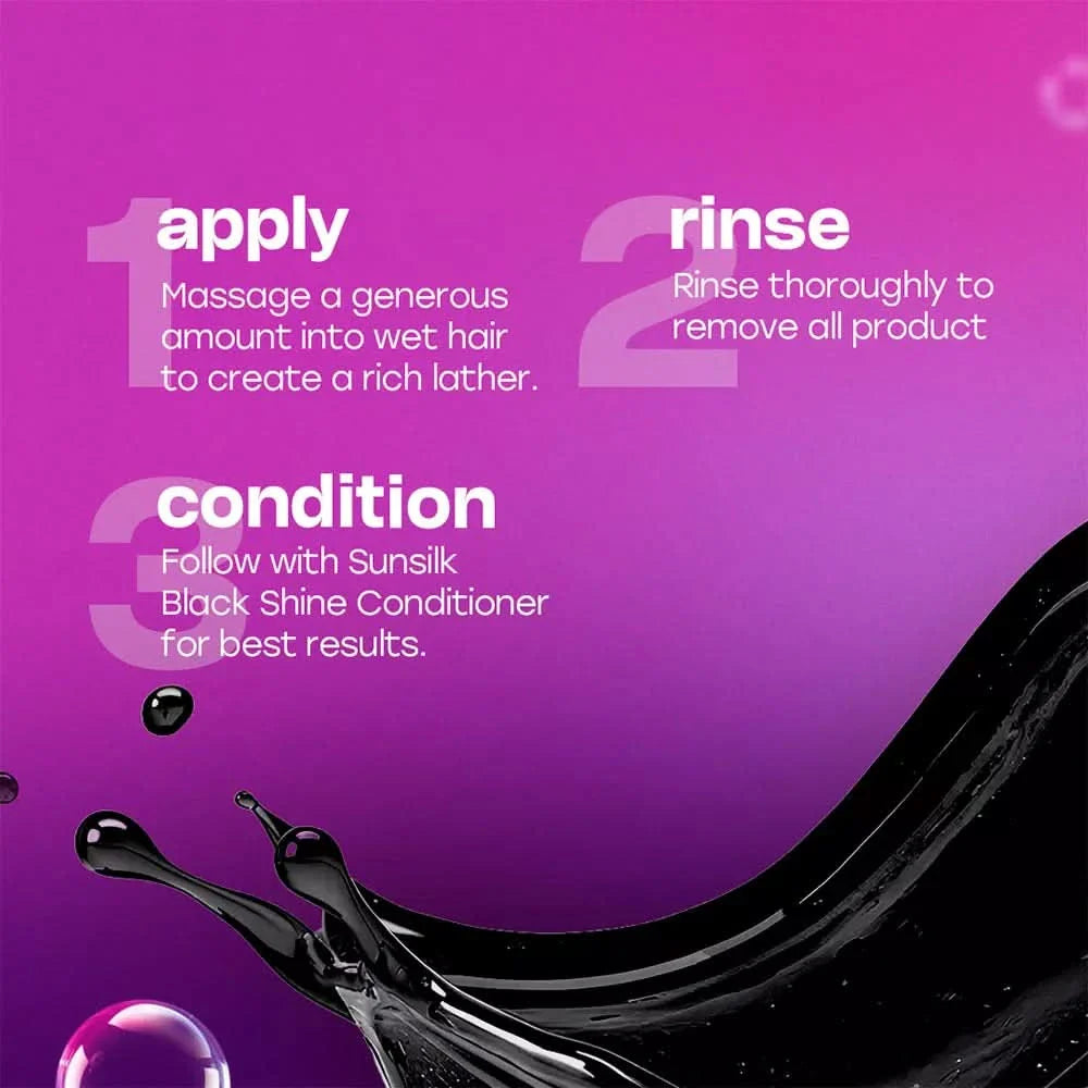 SUNSILK BLACK SHINE SHAMPOO 400ML