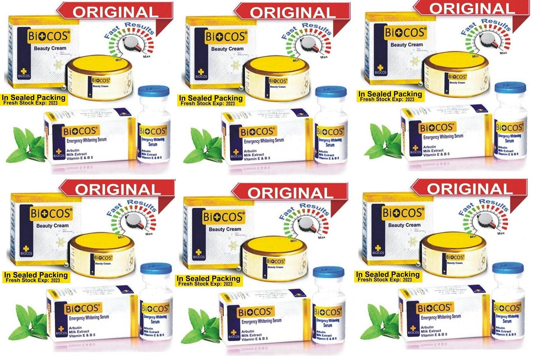 Pack of 6 Special Big Discount Offer Biocos Cream With Biocos Serum (6+6)