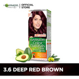Garnier - Color Naturals Crème Hair Color - 3.6 Deep Red Brown Garnier  