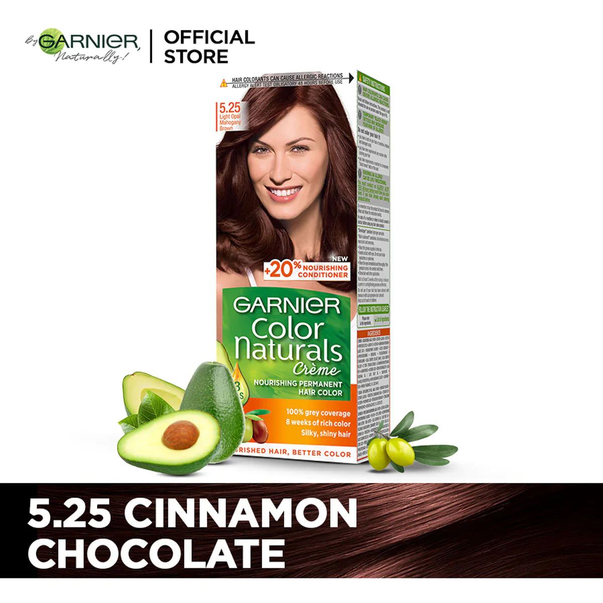 Garnier - Color Naturals Crème Hair Color - 5.25 Cinnamon Chocolate