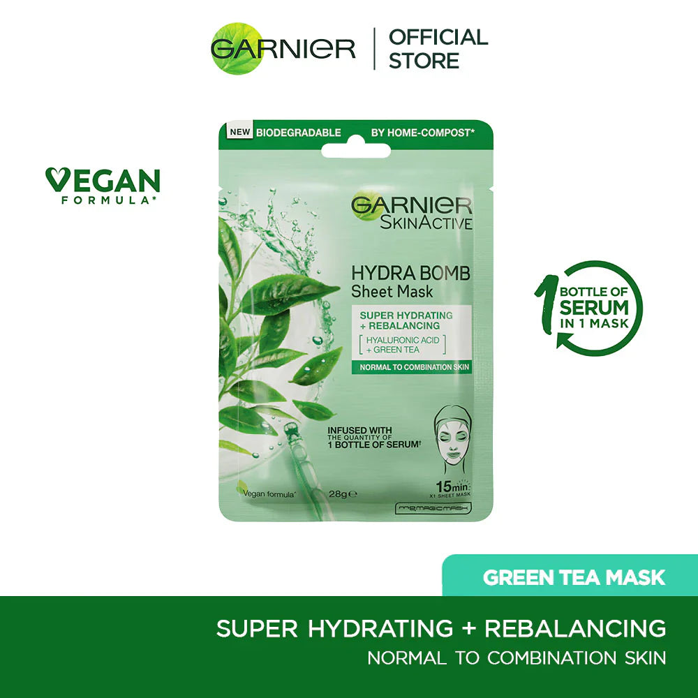 Garnier Skin Active Green Tea Face Mask 28G