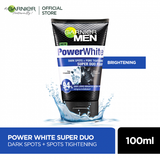 Garnier men power white super duo foam 100 ml - for brighter skin Garnier  