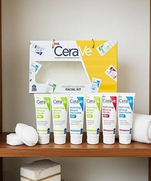 CeraVe  Hydrating Munral Facial Kit Tube 100mlX6