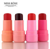 Miss Rose Jelly Blush Cheek Lip Tinted Moistured Blush Stick Eyes Cheek Lip Brighten Cream Blush MISS ROSE  