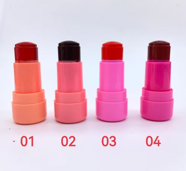 Miss Rose Jelly Blush Cheek Lip Tinted Moistured Blush Stick Eyes Cheek Lip Brighten Cream Blush