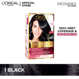 LOreal Paris Excellence Creme Hair Color - 1 Black Noir Loreal  