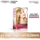 LOreal Paris Excellence Creme Hair Color - 9.1 Very Light Ash Blonde Loreal  