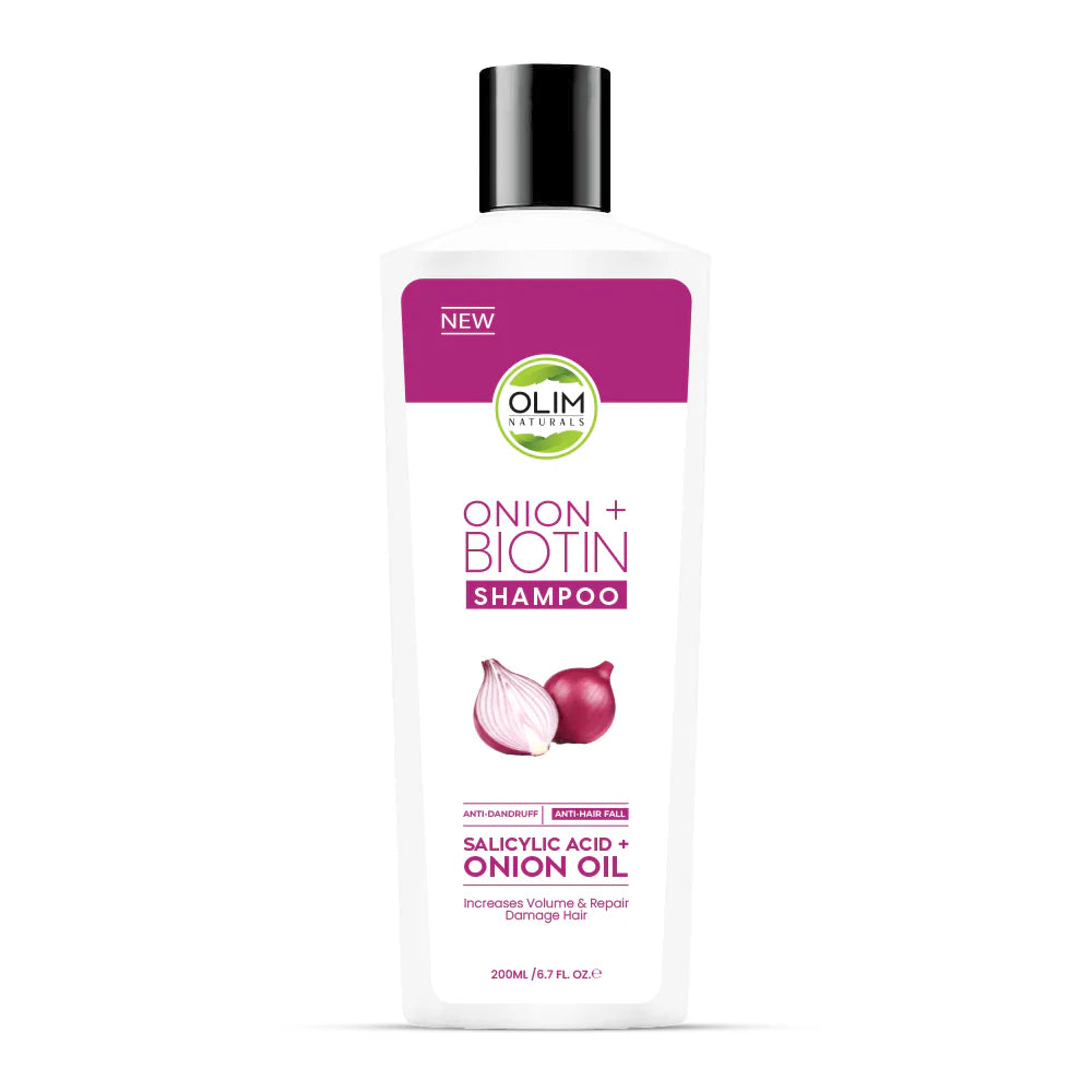 Onion + Biotin Shampoo – Scalp Cleanse & Hair Strength Look Shampoo