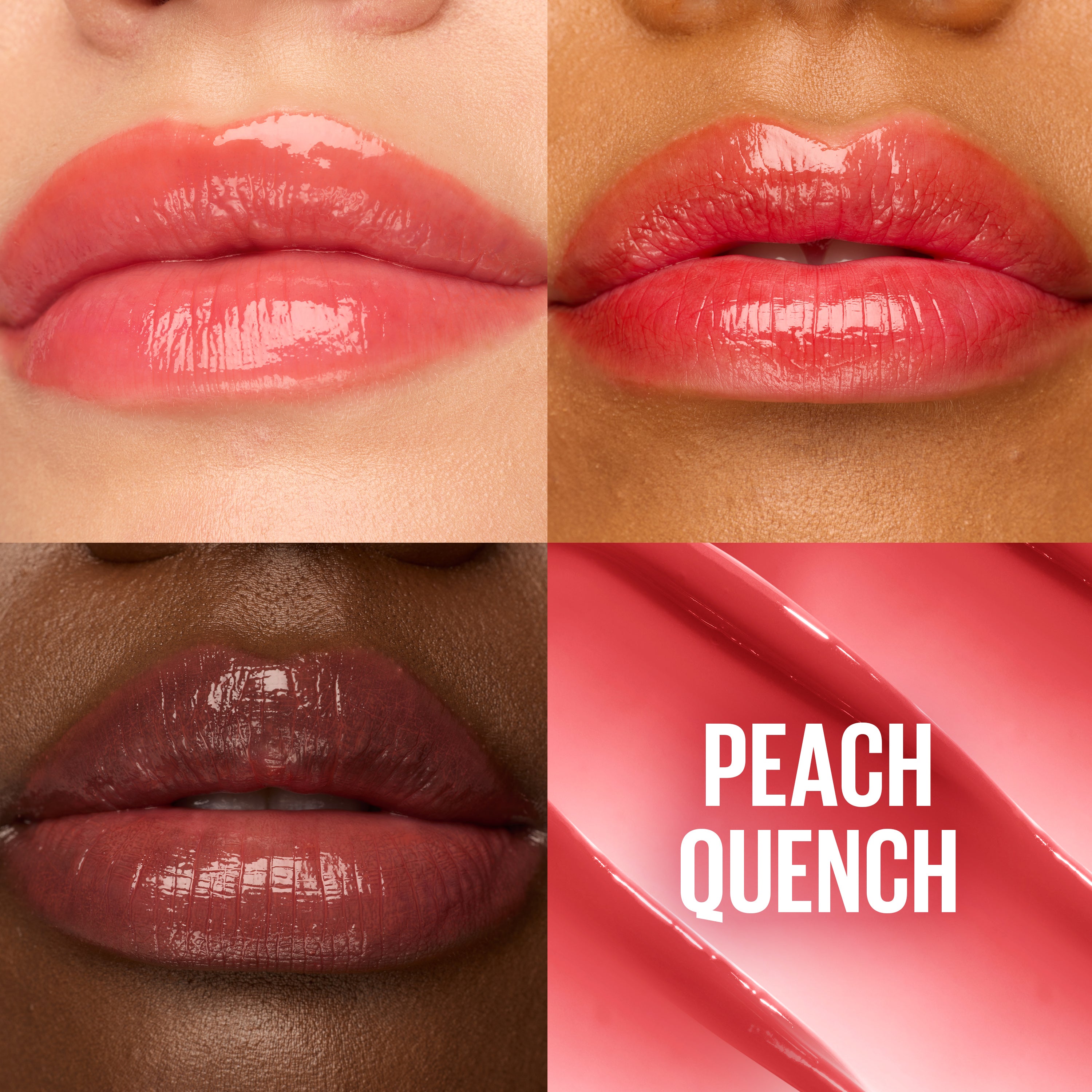 Maybelline New York - Tinted Lip Oil Balm with cherry extract - 24Hr Hydrated Lips Lifter Glaze 005 Peach Quench