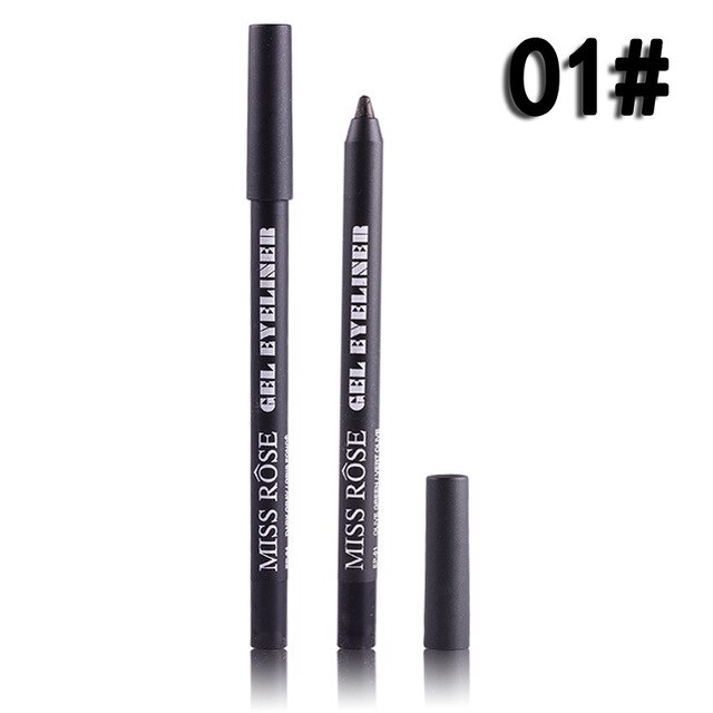 Miss Rose Waterproof Make Up Eyeliner Pencil - Black