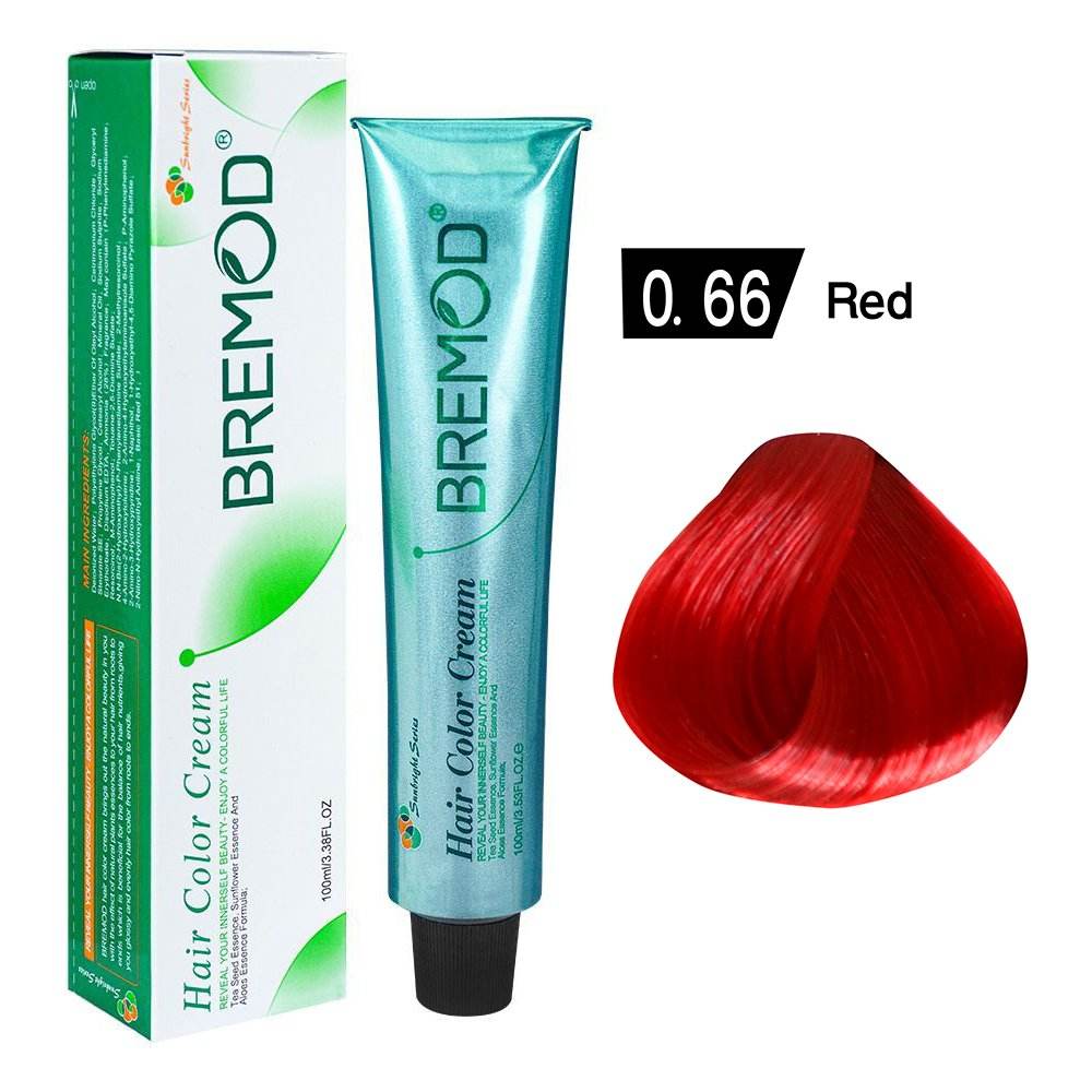 0.66 Bremod Hair Color 100ml Red