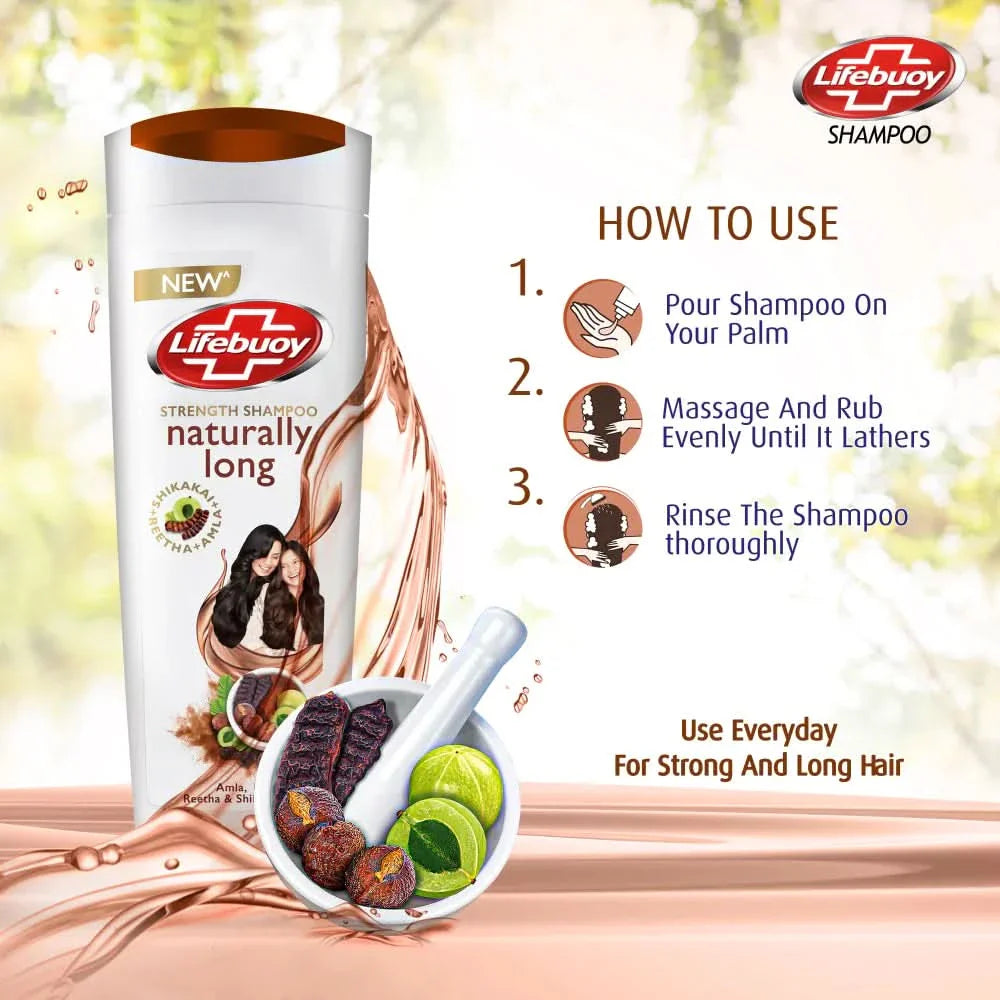 LIFEBUOY NATURALLY LONG SHAMPOO 375ML